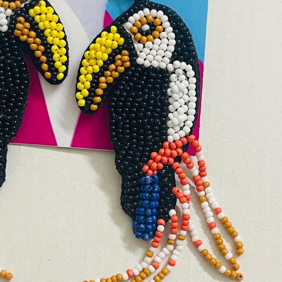 Handmade beaded earrings - Picture 3 of 3